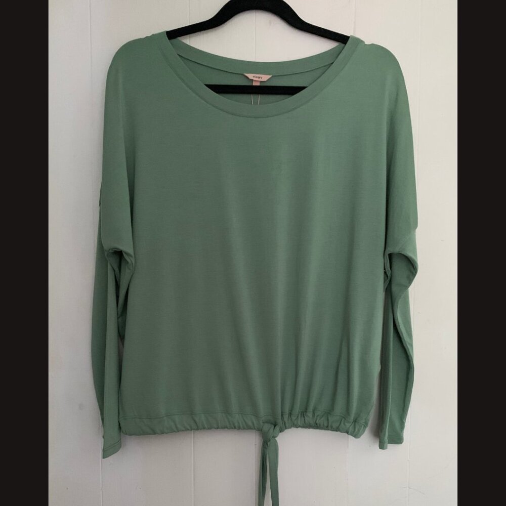 NWT Eberjey "Gisele" top in lovely sage green. Tag size XS.